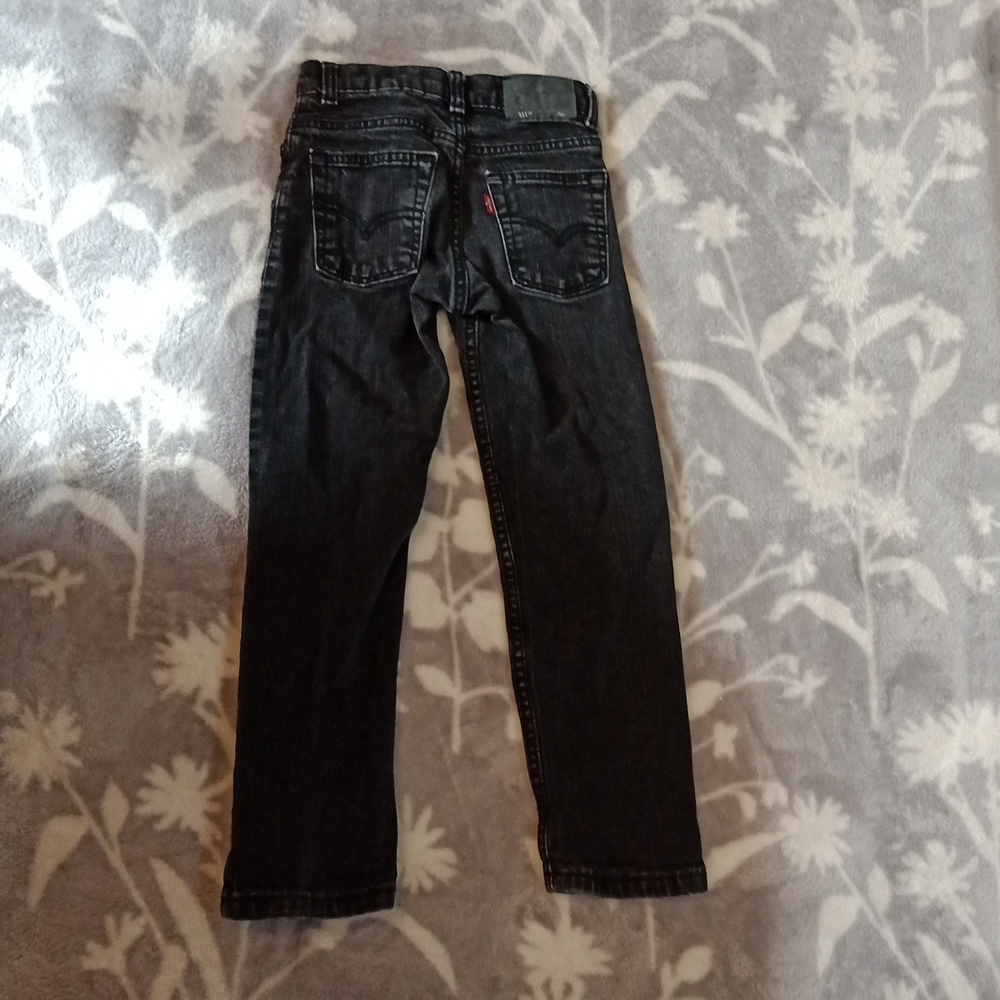 Cool Levi's 511 black Sz 7 Reg slim/adjustable waist jeans - Picture 4 of 9
